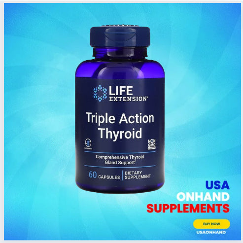 USAOnhand| Life Extension, Triple Action Thyroid, 60 Capsules