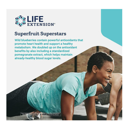 LowCostPH| Life Extension Blueberry Extract & Pomegranate – Antioxidants Supplement with Wild Bluebe