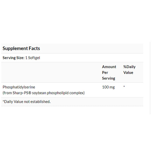 Swanson Ph | Swanson, Phosphatidylserine, 100mg, 300mg, Softgels Brain and Nervous System Health