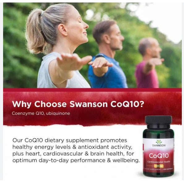 Swanson Ph | Swanson, CoQ10, 10mg, 30mg, 100mg, 120mg, 200mg, w/ Tocotrienols, Cardiovascular Health