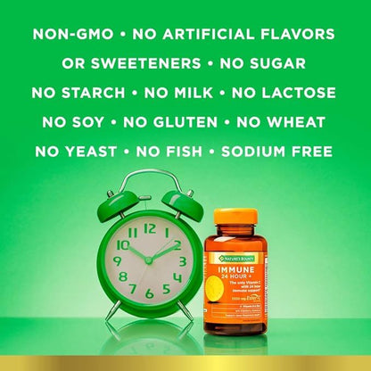 Nature's Bounty, Gold Series, Immune 24 Hour+, 1,000 mg, 50 Softgels