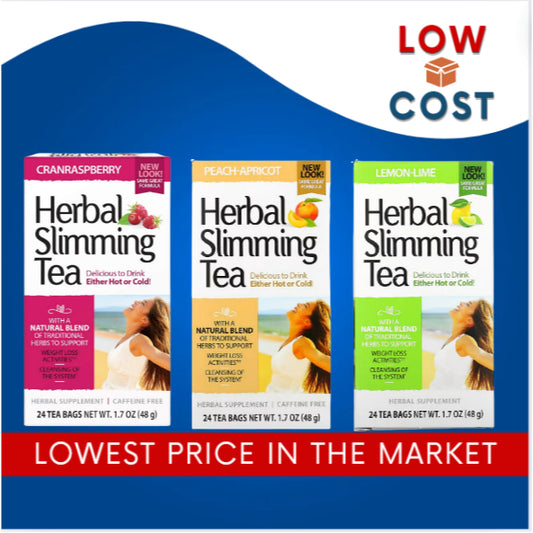 LowCostPH | 21st Century Herbal Slimming Tea Honey Lemon Caffeine Free, 24 Tea Bags, 1.7 oz (48 g)