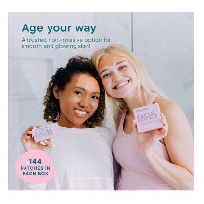 LowCostPH| Frownies, Facial Patches for Corners of Eyes & Mouth, 144 Patches| Rosewater Hydrator 59m