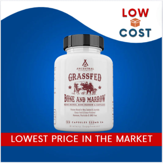 LowCost PH| Ancestral Supplements Grass Fed Beef Bone and Marrow Supplement, 3000mg, Skin, Oral Heal
