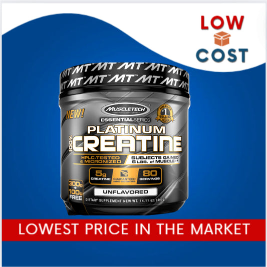 Low Cost PH | MuscleTech Essential Series Platinum 100% Creatine 400g