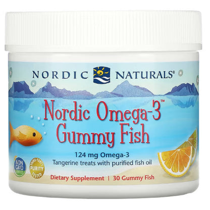 LowCostPh | Nordic Naturals, Nordic Omega-3 Gummies, Tangerine, 82 mg, Fishes Gummies | MultiVitamin