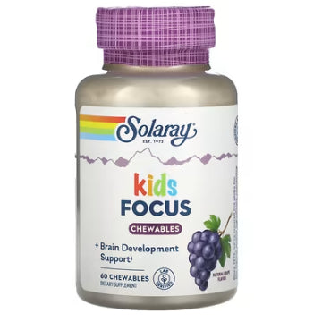 LowCostPH | Solaray, Kids, Focus Chewables, Natural Grape, Kids Vitamins & Minerals Chewable,Natural
