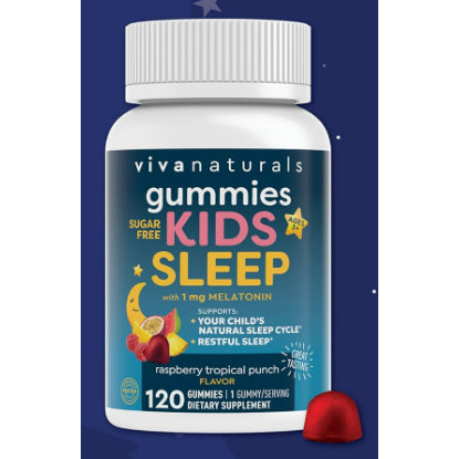 LowCostPH| Kids Sleep Gummies Melatonin 1mg - Vegan, Gluten  Sugar-Free & Soothing Night, Magnesium