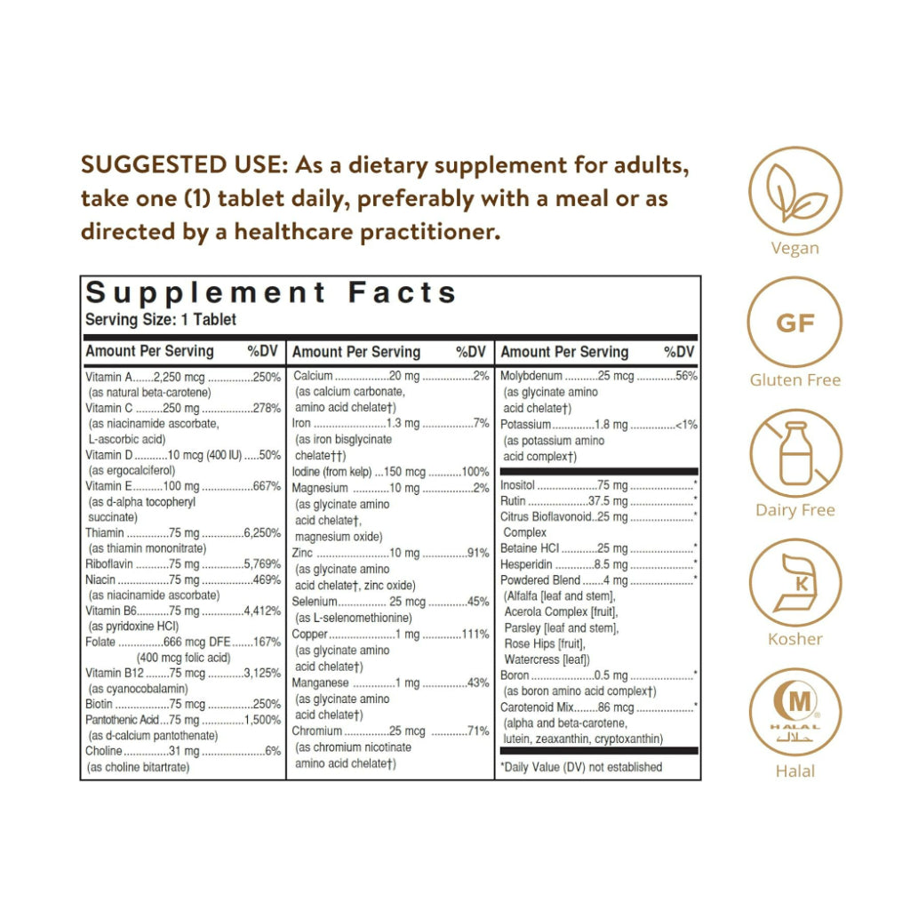 LowCostPH | Solgar, Formula V, VM-75, Multiple Vitamins with Chelated Minerals, 180 Tablets