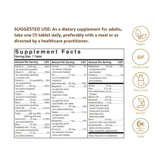 LowCostPH | Solgar, Formula V, VM-75, Multiple Vitamins with Chelated Minerals, 180 Tablets