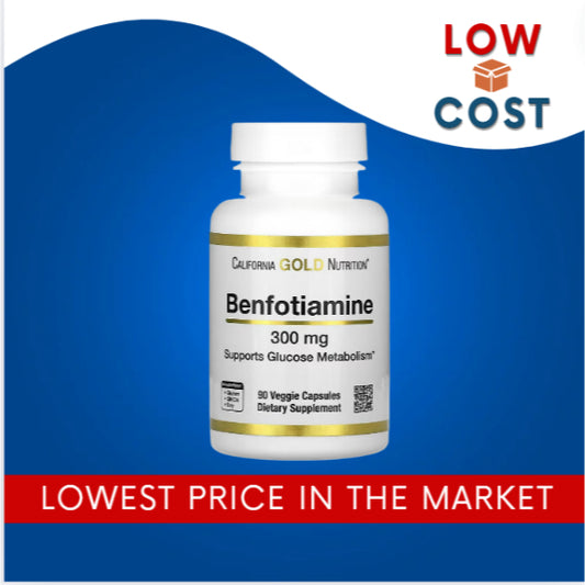 LowCostPh |  California Gold Nutrition, Benfotiamine, 300 mg, 90 Veggie Capsules, Supports Glucose