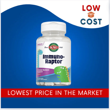 LowCostPH| KAL, Dinosaurs, Immuno-Raptor, Orange, 60 Chewables