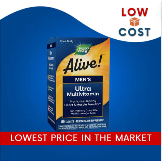 LowCostPH | Nature's Way, Alive! Once Daily,  Men Ultra Potency  Multi-Vitamin, 60Tablets