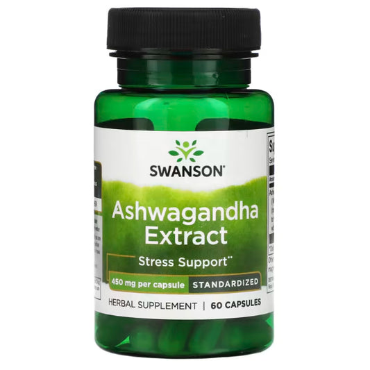 SwanonPh| Swanson, Full Spectrum, Ultimate 250mg, Ashwagandha Extract, 450mg, Capsule Stress Support