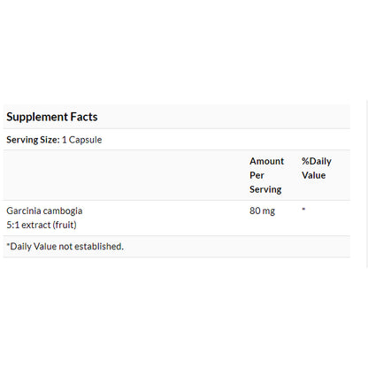 Swanson Ph | Swanson, Garcinia Cambogia 5:1 Extract 60 Capsules Weight Management, Herbal Supplement