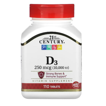 LowCostPH | 21st Century, D3, available in 25 mcg, 50 mcg, 125mcg Strong Bones & Immune Support