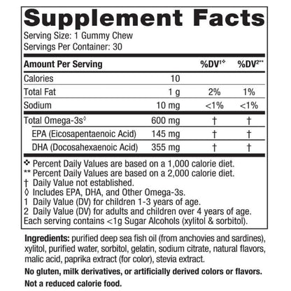 LowCostPh | Nordic Naturals, Nordic Omega-3 Gummies, Tangerine, 82 mg, Fishes Gummies | MultiVitamin