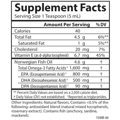 LowCost PH| Carlson - The Very Finest Fish Oil, 1600 mg Omega-3s, Norwegian Lemon for Heart Brain Su