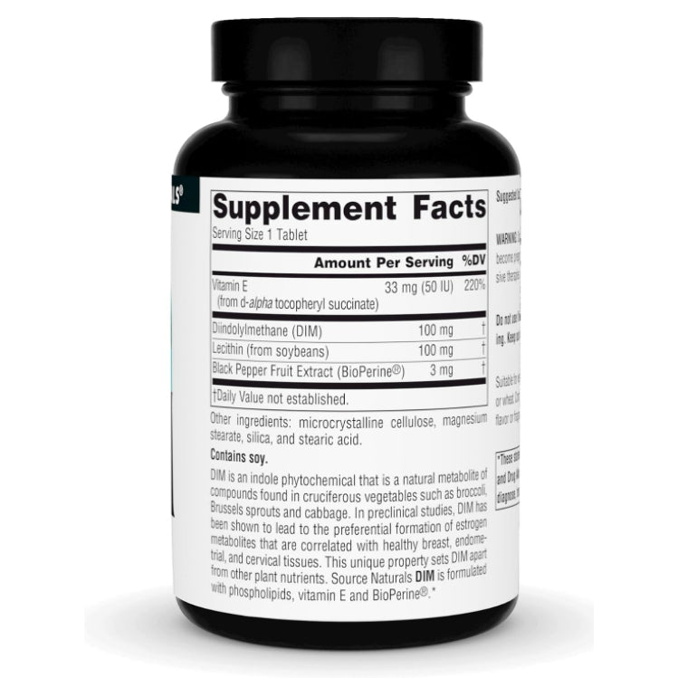 LowCostPh | Nature's Way, DIM-plus, Estrogen Metabolism, Veg Cap, Source Naturals, DIM, 200mg, 100mg