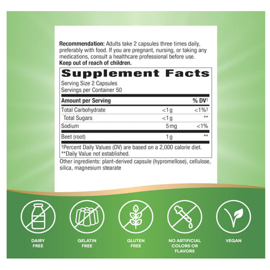 LowCost PH| Nature's Way Beet Root, Supports Antioxidant Pathways, Helps Neutralize Free Radical 100