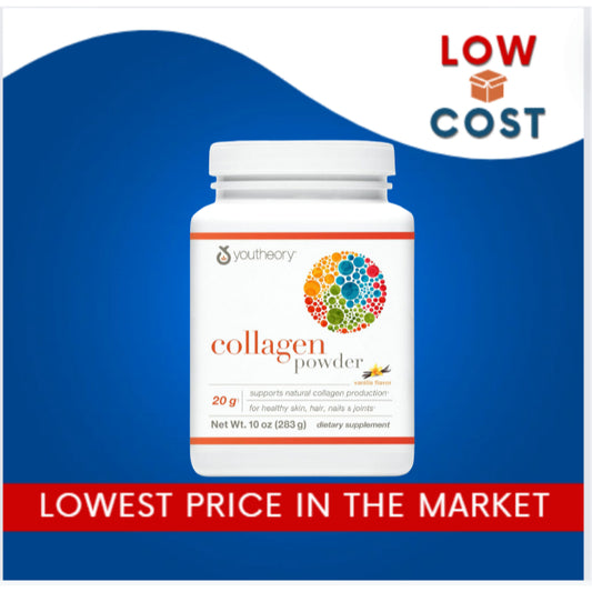 LowCost PH| Youtheory Collagen Powder - Premium Collagen Supplement with Vitamin C & Biotin - 283g