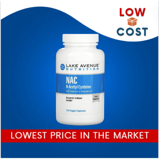 LowCost PH| Lake Avenue Nutrition, N-Acetyl-L-Cysteine, 600 mg, 120 Veggie Capsules