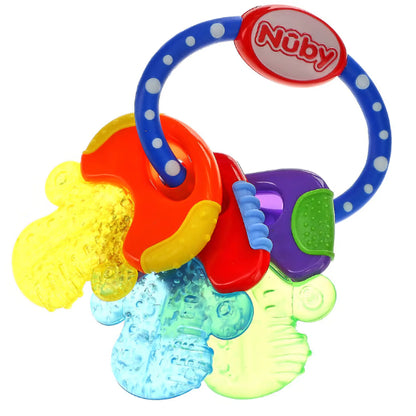 LowCostph | Nuby, Soothing Teether, IcyBite Keys, 3+ Months, Pink, 1 Teether