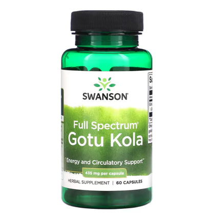 Swanson Ph | Swanson, Full Spectrum Gotu Kola, 435 mg, Turmeric, Astragalus & Gotu Kola Complex,