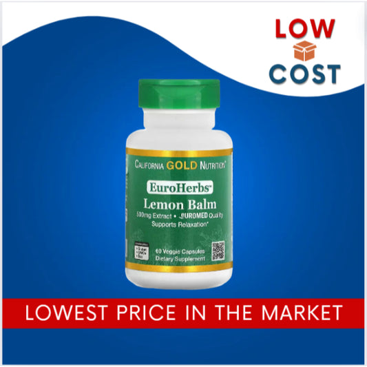 LOwCostPh | California Gold Nutrition, Lemon Balm Extract, European Quality, 500 mg, 60 Veggie Caps