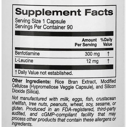 LowCostPH | Life Extension, Benfotiamine with Thiamine 100mg , Mega Benfotiamine 250mg