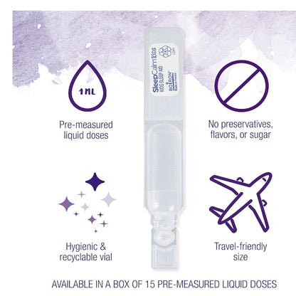 LowCostPH| Boiron, Kids, SleepCalm Liquid Doses, 3+ Years, Melatonin-Free, 15 Pre-Measured Liquid Do