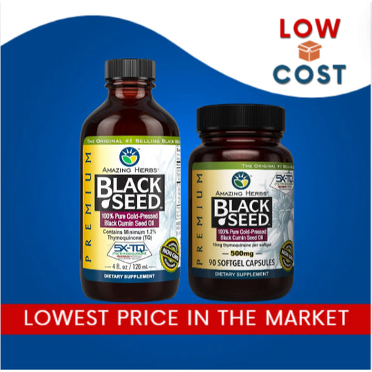 Low Cost PH | Amazing Herbs Black Seed, 500 mg,  Support for Respiratory Digestive & Immune System