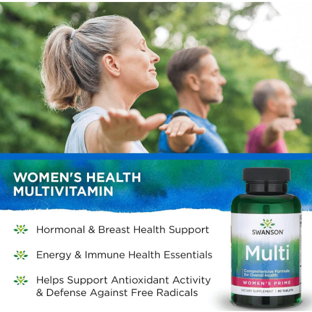 SwansonPh | Swanson, Women's Multi Plus Hormone Support, 90 Tablets, Multivitamin For Women