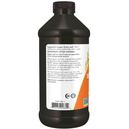 LowCostPH | Now, Wheat Germ Oil Wheat Germ Oil 1,130 mg 100 Softgels Essential Fatty Acid