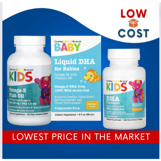 LowCostPH | California Kid's Chewable DHA | California Gold Nutrition Children's DHA,  Triglyceride