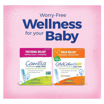 Lowcost PH | Boiron, Camilia, Teething Relief, 1 Month + , 30 Doses, 0.034 fl oz (1 ml) Each