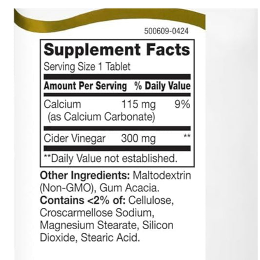 LowCostPH | 21st Century, Apple Cider Vinegar, 300 mg, 250 Tablets, For General Health & Wellness