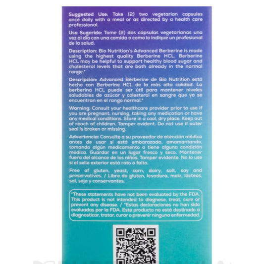 Lowcostph | Bio Nutrition, Advanced Berberine, 50 Vegetarian Capsules| Gastrointestinal, Blood Sugar