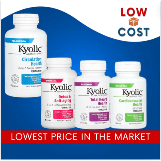 LowCostPh | Kyolic, Aged Garlic Extract, Cardiovascular,  Blood Pressure , Cholesterol, Circulation,