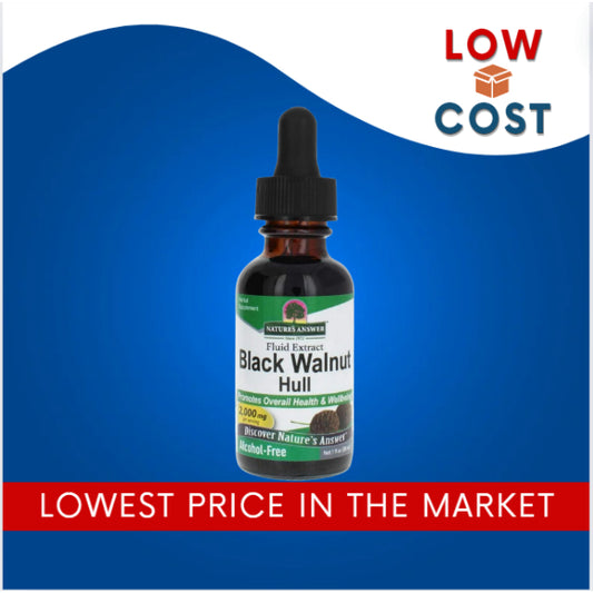 LowCostPH | Nature's Answer, Black Walnut Hull, Fluid Extract, Alcohol-Free, 2,000 mg, 1 fl oz (30 m