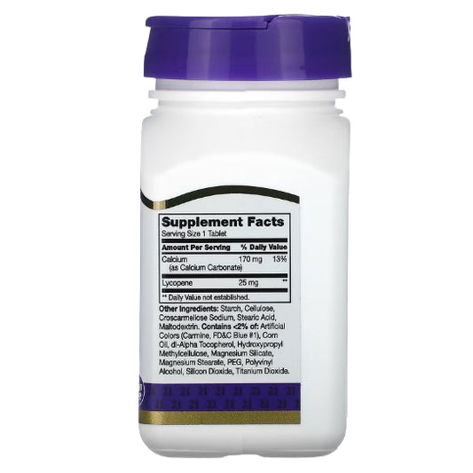 LowCostPh | 21st Century, Lycopene, 25 mg, 60 Tablets, Antioxidant Support Dietary Supplement