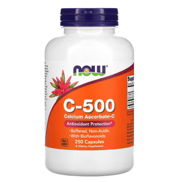 LowCostPh | NOW Foods, C-1000, C-500 with RoseHips | C-500, Calcium Ascorbate-C, 250 Capsules