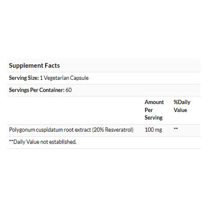 LowCostPh | Paradise Herbs, Resveratrol Extract, 60 Vegetarian Capsules, Non-GMO · Gluten Free