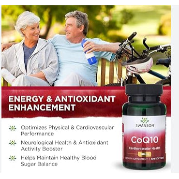 Swanson Ph | Swanson, CoQ10, 10mg, 30mg, 100mg, 120mg, 200mg, w/ Tocotrienols, Cardiovascular Health