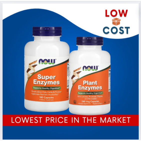 LowCostPH | Now Foods Super Enzymes, 180 Capsules Supports Healthy Digestion GUt Health Support.