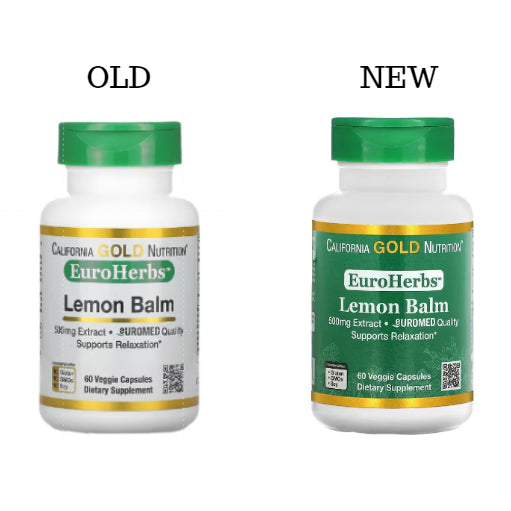 LOwCostPh | California Gold Nutrition, Lemon Balm Extract, European Quality, 500 mg, 60 Veggie Caps