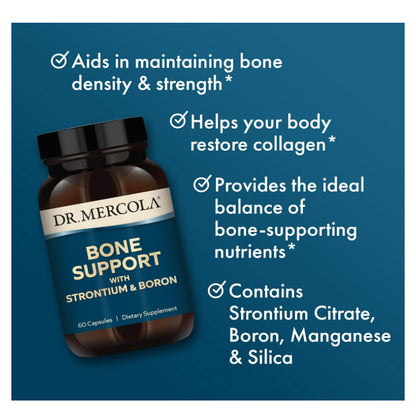 LowCost PH| Dr. Mercola Bone Support with Strontium & Boron, 30 Servings (60 Capsules), Dietary Supp