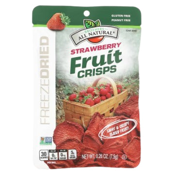 LowcostPh |  Freeze Dried Fruit Crisps, Strawberry , 1 Single-Serve Bags, 0.26 oz (7.5 g) Each