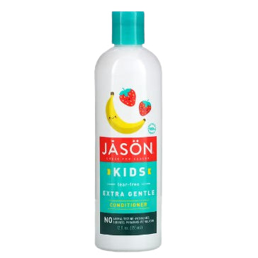 Lowcostph | Jason Natural, Kids Tear-Free Extra Gentle Conditioner, Strawberry-Banana, 12 fl oz (355