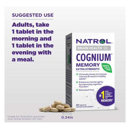LowCostPH| Na Trol,Cognium Memory, Extra Strength, 200 mg, 60 Tablets